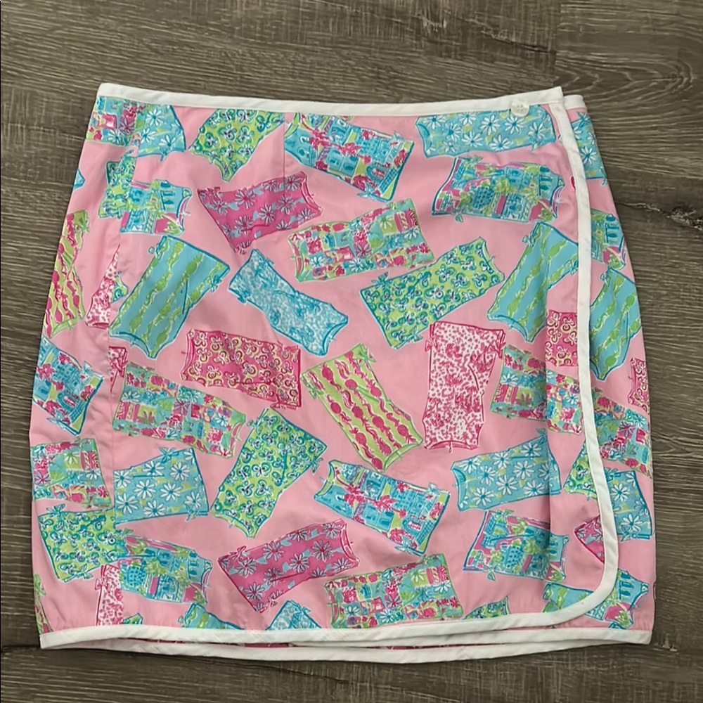 Lilly Pulitzer reversible wrap skirt